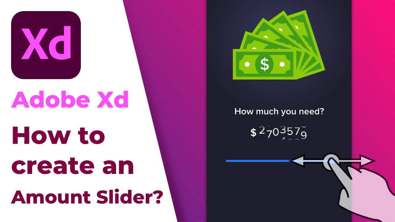 How to create an Amount Slider Animation in Adobe XD